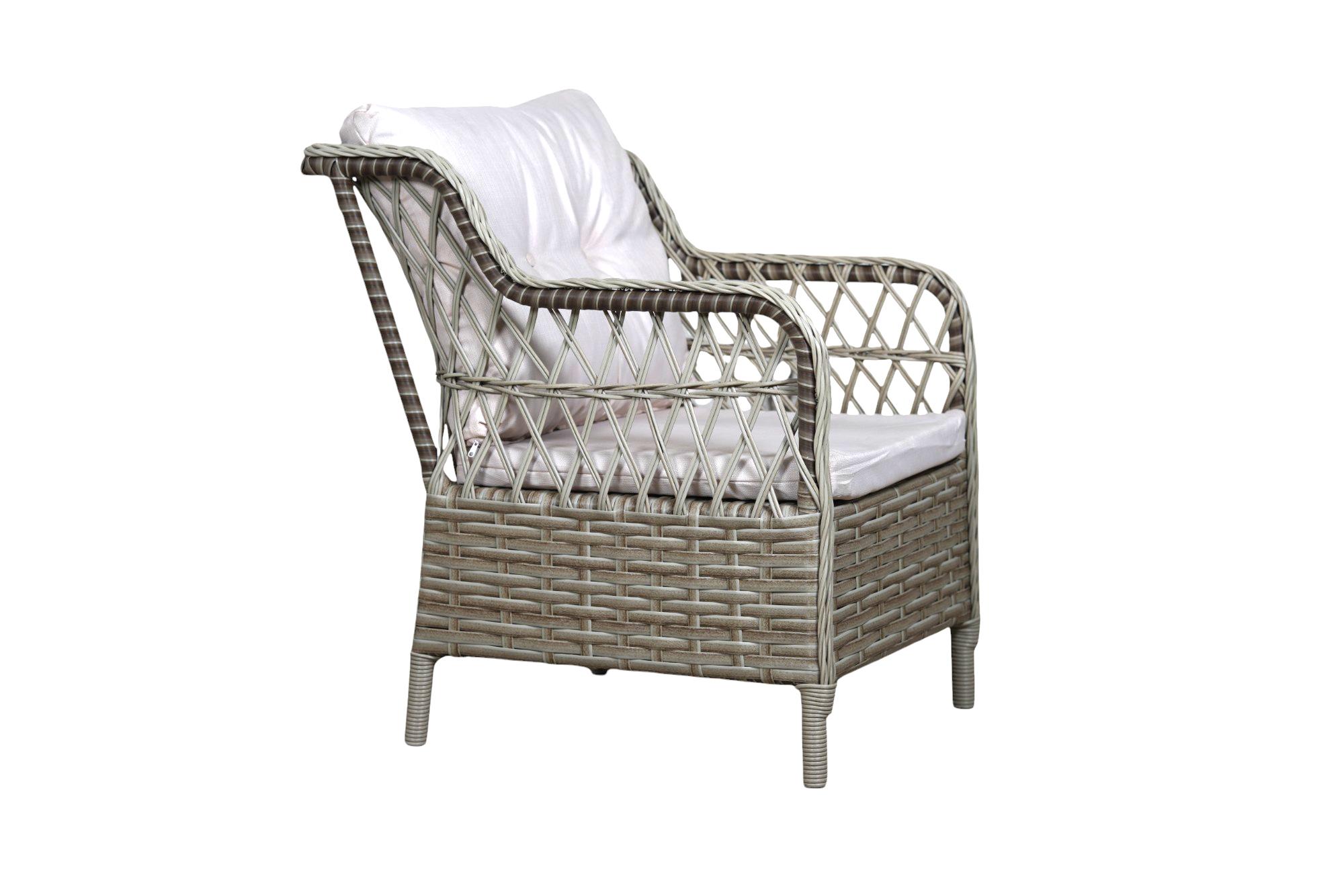Gri Cam Tablalı Rattan Masa — görsel 5