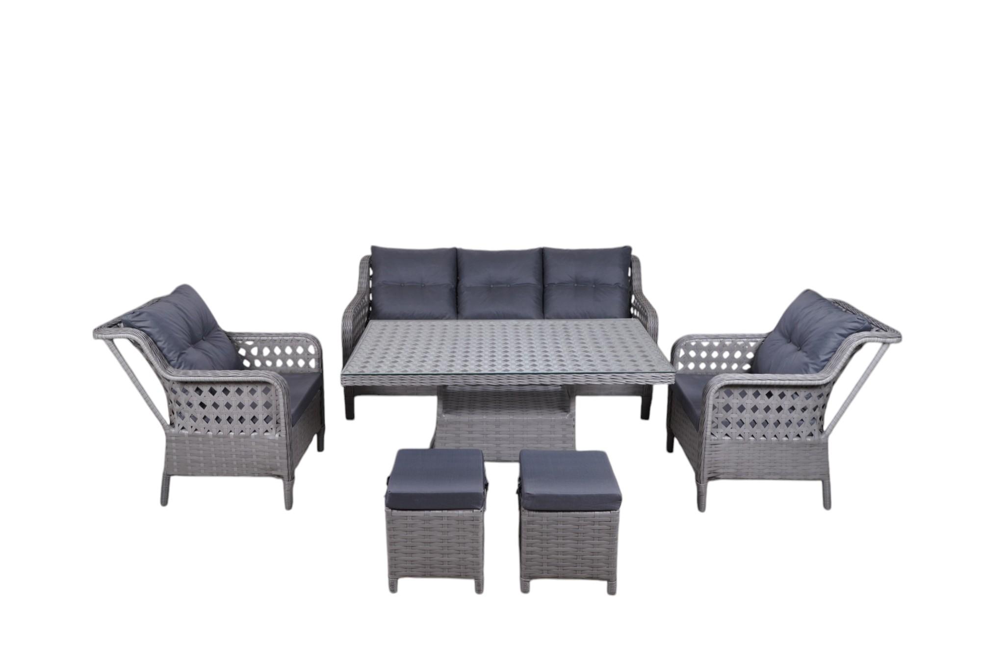 Rattan Cam Tablalı Masa — görsel 3